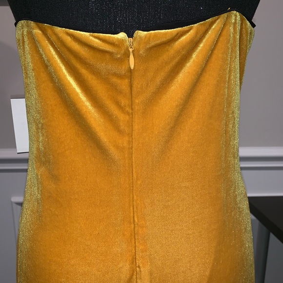 ⭐️NEW Velour Yellow Dress - Picture 8 of 8